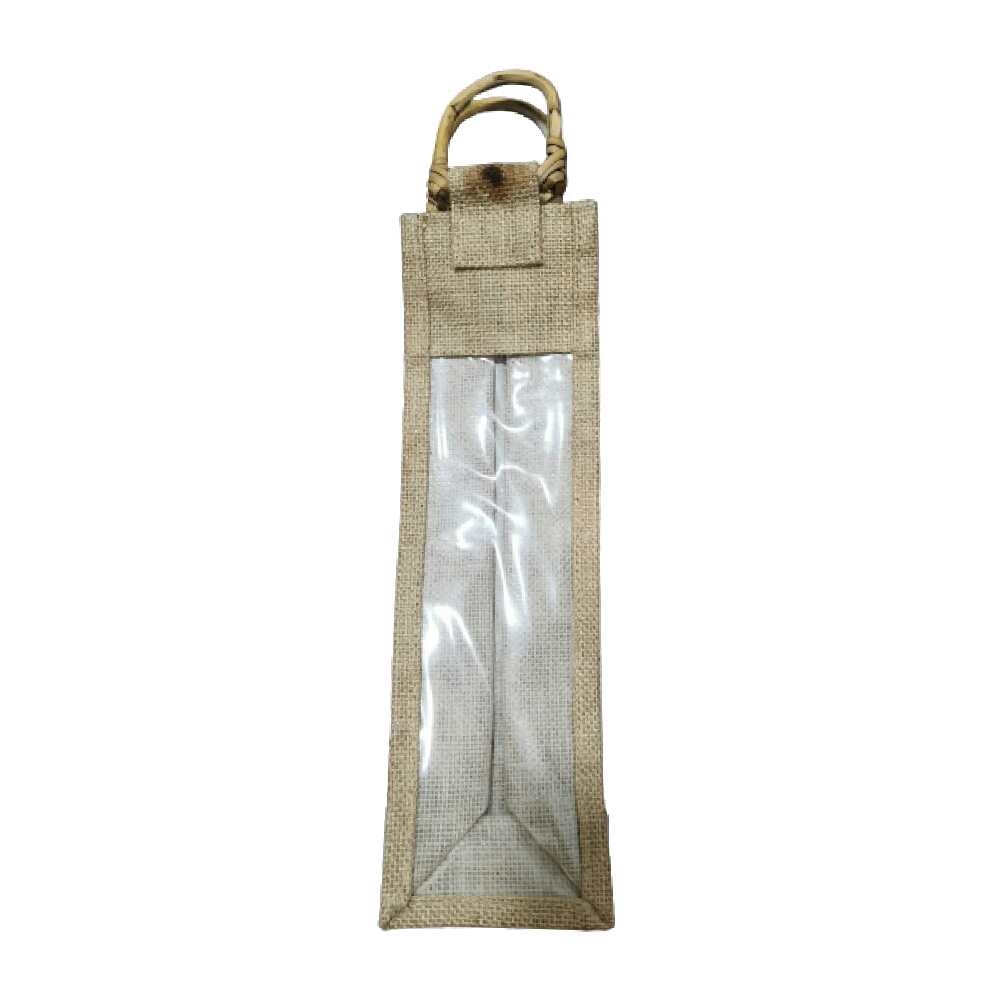 Single Wine Jute Carrier